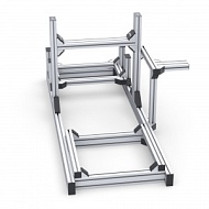 RSI-COCKPIT-4040-S10-SL | Кокпит для симрейсинга облегченный (серия 40 паз 10 мм) Анодированный