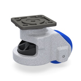 Самоустанавливающееся колесо RSI-150-GD: регулировка высоты опоры (132+15 мм), диаметр 90 мм, нагрузка до 1500 кг