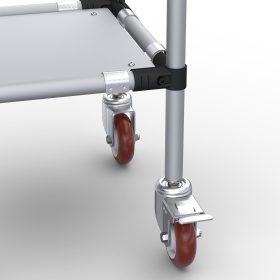 RSI-MST-400x400x900-2 | Стойка подкатная 400х400х900 2 полки изображение 3