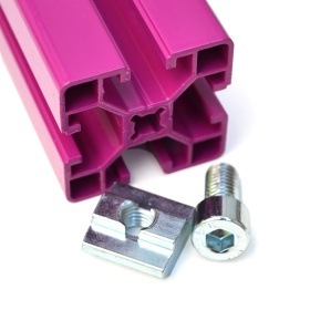 Алюминиевый профиль 40х40 и пазовый сухарь М8х40