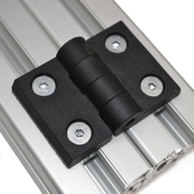 Пластиковый шарнир для профилей 45х45 мм