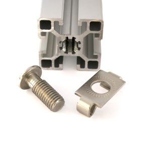 Пазовый фиксатор М12, паз 10, серия 45