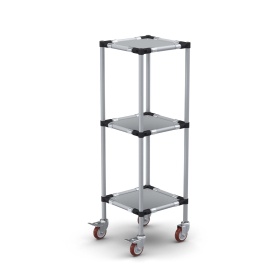 Подкатная стойка 400x400x1300 3 полки