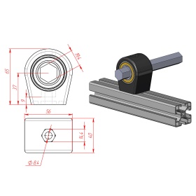 Эскиз опоры ML-1022-8