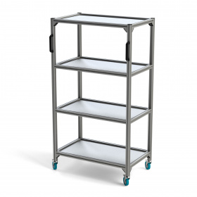 Передвижная стойка 600х1000х1800 мм для оборудования/инструментов