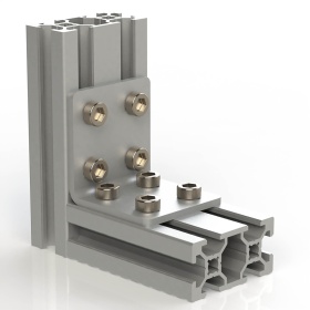 Профили 20х20 и угловой соединитель 40х40 арт. 8003S