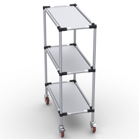 RSI-MST-800x400x1300-3 | Стойка подкатная 800х400х1300 3 полки изображение 6