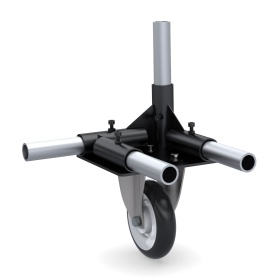 Вид ролика неповоротного в контексте системы — «Ролик неповоротный D125 FHJ-501 в модульной трубной системе»