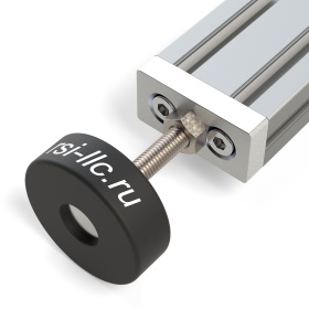 Пример использования алюминиевой опорной плиты для установки опоры М10