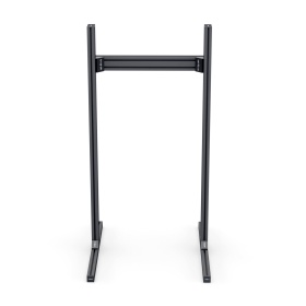 Сингл скрин, анодированный алюминий, профили 40х40, паз 8 мм. Чёрный