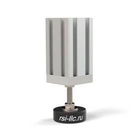 Способ установки опоры 7004-AL-M8 на профиль 60х60