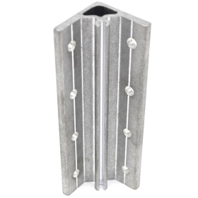 Угловой соединитель алюминиевый 44х160 мм для профиля серии 40