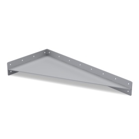 Сварной большой стальной уголок 315х675 мм длинный с ребром жесткости для профиля серии 45