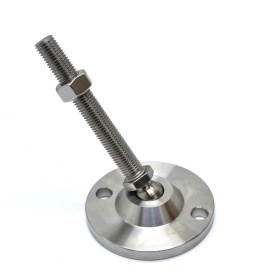 7790 | Опора нержавеющая наклонная, шпилька М16х120, Основание 100мм изображение 1