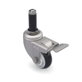 RSI-FHJ305 | Ролик поворотный D75 с тормозом, втулка 23 мм FHJ-305