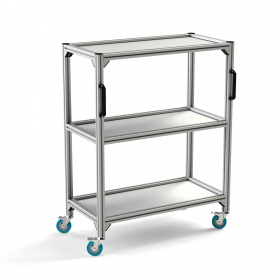 Подкатная стойка 500х1000х1300 на 3 полки