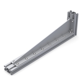 Сварной стальной длинный уголок с ребром жесткости 4 мм для профиля серии 30