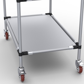 RSI-MST-1000x600x1300-3 | Стойка подкатная 1000х600х1300 3 полки изображение 2