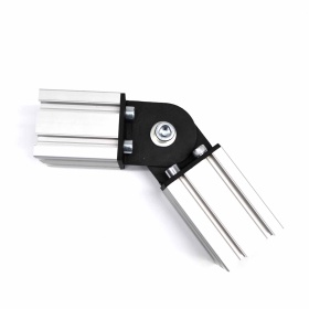 Соединение торец-торец профилей 60х60, вид сбоку