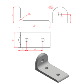 6112 | Поворотный уголок, серия 40 изображение 4
