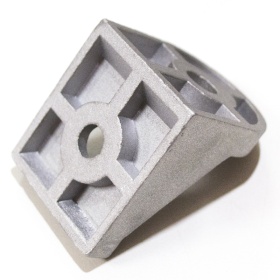 Вид сзади углового регулируемого соединителя 45х45