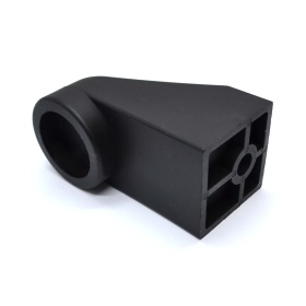 Пластиковый кронштейн для фиксации алюминиевой трубы на конструкционном профиле