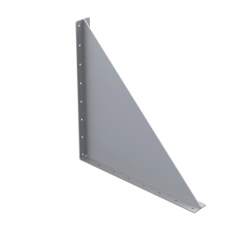 Большой сварной стальной уголок 600х600 мм с ребром жесткости 4 мм для профилей из алюминия серии 40