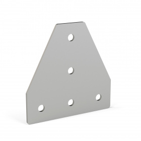 Стальная соединительная пластина к конструкционным алюминиевым профилям серии 40 с пазом 8 и 10 мм