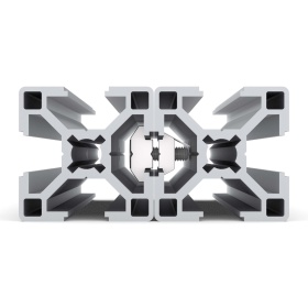 Крепление профилей 30х30 при помощи параллельного соединителя