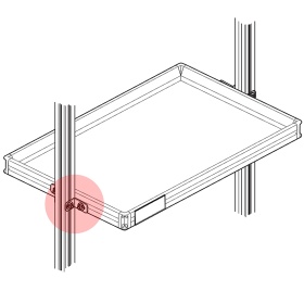 Схема установки соединитель поворотный 30х30, арт. 2046