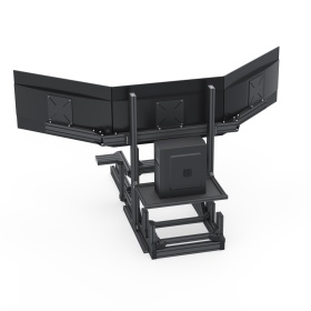 Полная сборка готового кокпита с триплл скрином в чёрном порошковом напылении.