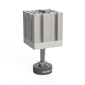 Образец установки опоры 7006-AL-M16 на профиль 90х90