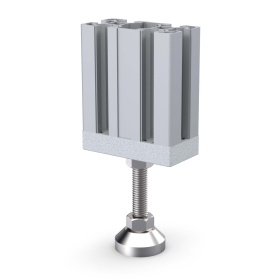 7598 | Опора регулируемая нержавеющая, шпилька М12х100, Основание 40мм изображение 4