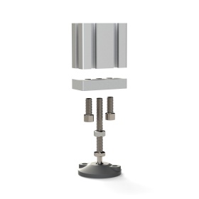 Способ крепления Опорная плита алюминиевая M12-45х90