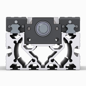 Сборка модуля линейного перемещения из профиля 120х60