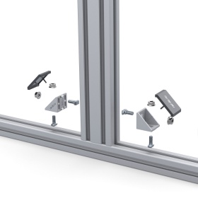 Схема сборки триплскрина для кокпитов — вид в разобранном виде