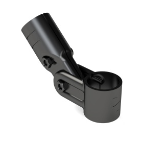 Кронштейн угловой для круглых труб Ø28 — DF7B, металлический, для промышленных модульных систем