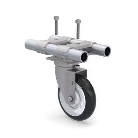 Пример крепления поворотного ролика RSI-FHJ502 в модульной системе