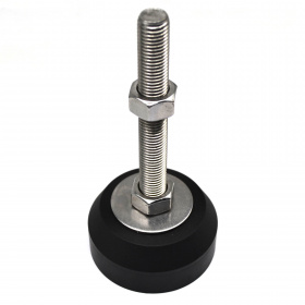 Опора с основанием из капролона D80К-M16H150-А2-НЕРЖ