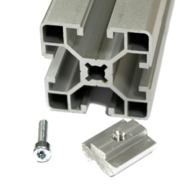 Алюминиевый сухарь М4 к алюминиевым профилям серии 40