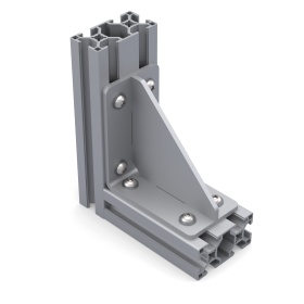 Уголок стальной с ребром для профиля серии 30