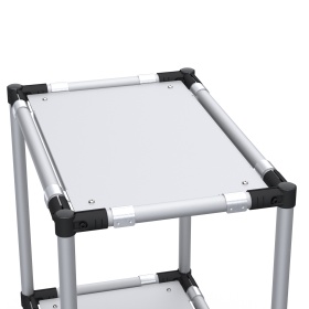 RSI-MST-600x400x1300-3 | Стойка подкатная 600х400х1300 3 полки изображение 3