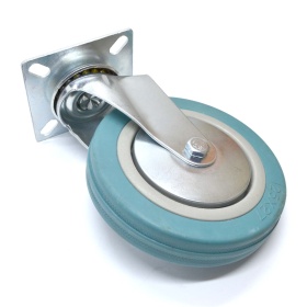 RSI932125 | Колесо поворотное D125 с платформой 76х76 мм, креп. 60х60 мм, 100 кг изображение 2