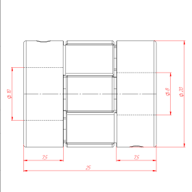 MH-D20L25-8x10 | Муфта соединительная, кулачковая изображение 6