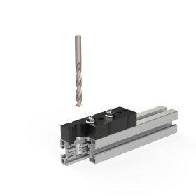 Кондуктор К45-S10, серия 45 паз 10, сверление под угловой соединитель