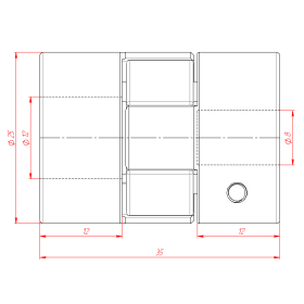 MH-D25L35-8x12 | Муфта соединительная, кулачковая изображение 3