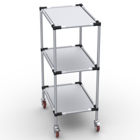 RSI-MST-700x500x1300-3 | Стойка подкатная 700х500х1300 3 полки изображение 6