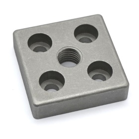 7004-AL-M16 | Опорная плита алюминиевая M16-60х60