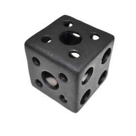 Сварной кубический соединитель 60х60 мм, на три стороны, сталь