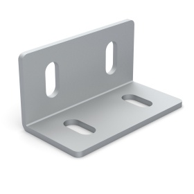 Стальной угловой соединитель 40х80, без ребра жесткости